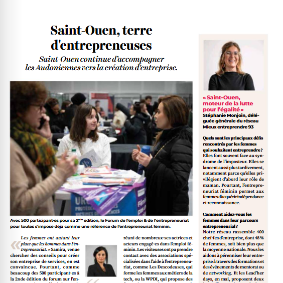 Mettre en lumière l’entrepreneuriat féminin à Saint-Ouen