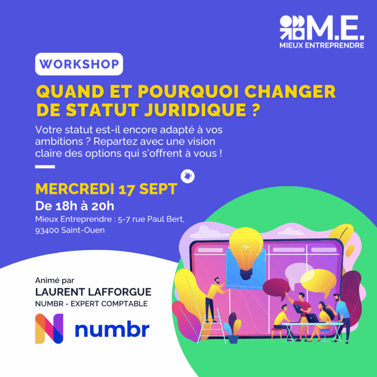 Workshop Statuts Juridiques – 17 sept